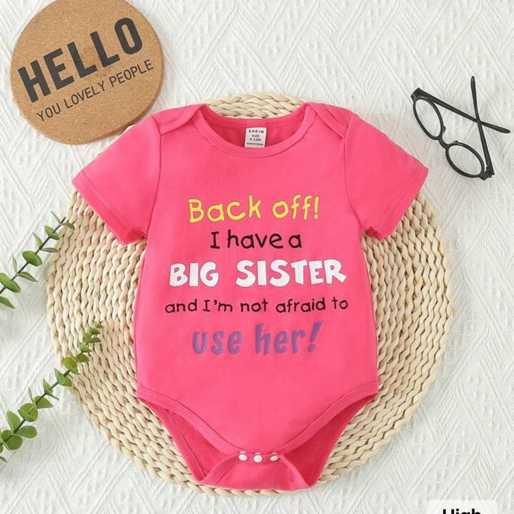 Pink Baby Onesie with Fun Slogan